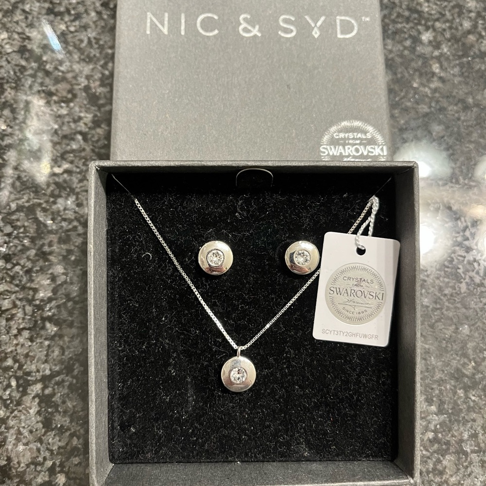 Gorgeous ladies necklace & earring set new in box